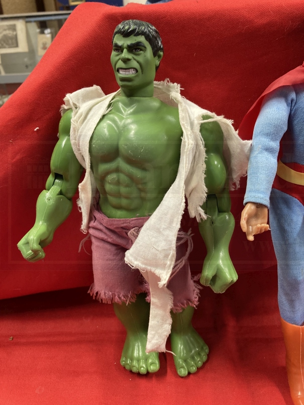 Vintage Toys: 1977 Mego Corporation Spiderman, 1978 Hulk and 1977 Mego Corporation Superman. (3) - Image 2 of 4