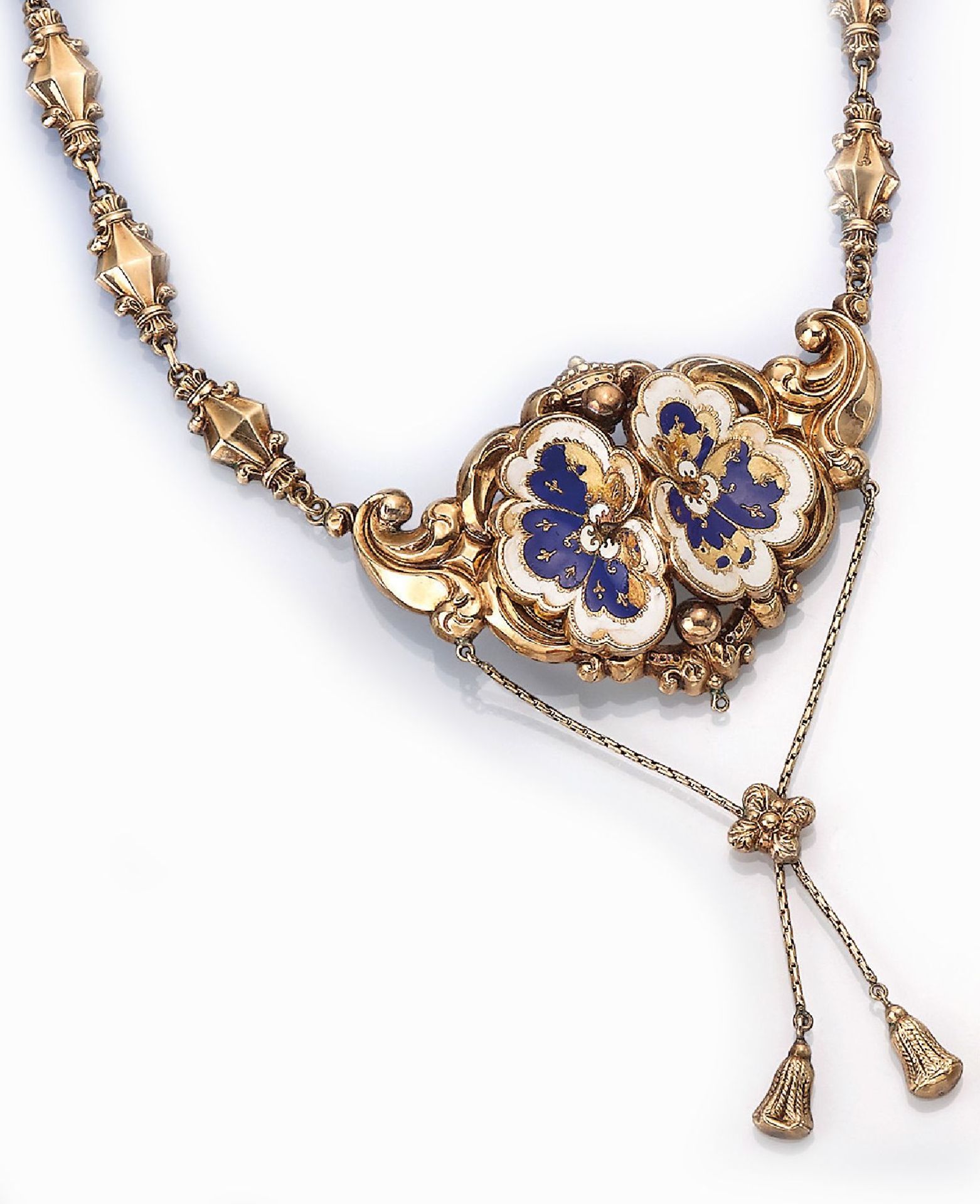 Biedermeiercollier, wohl Österreich um 1835/ 40,