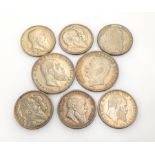 8 Silbermünzen: 2 Mark Deutsches Reich 1902, Friedrich