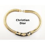 Modeschmuckcollier CHRISTIAN DIOR, 1960er Jahre, sign.