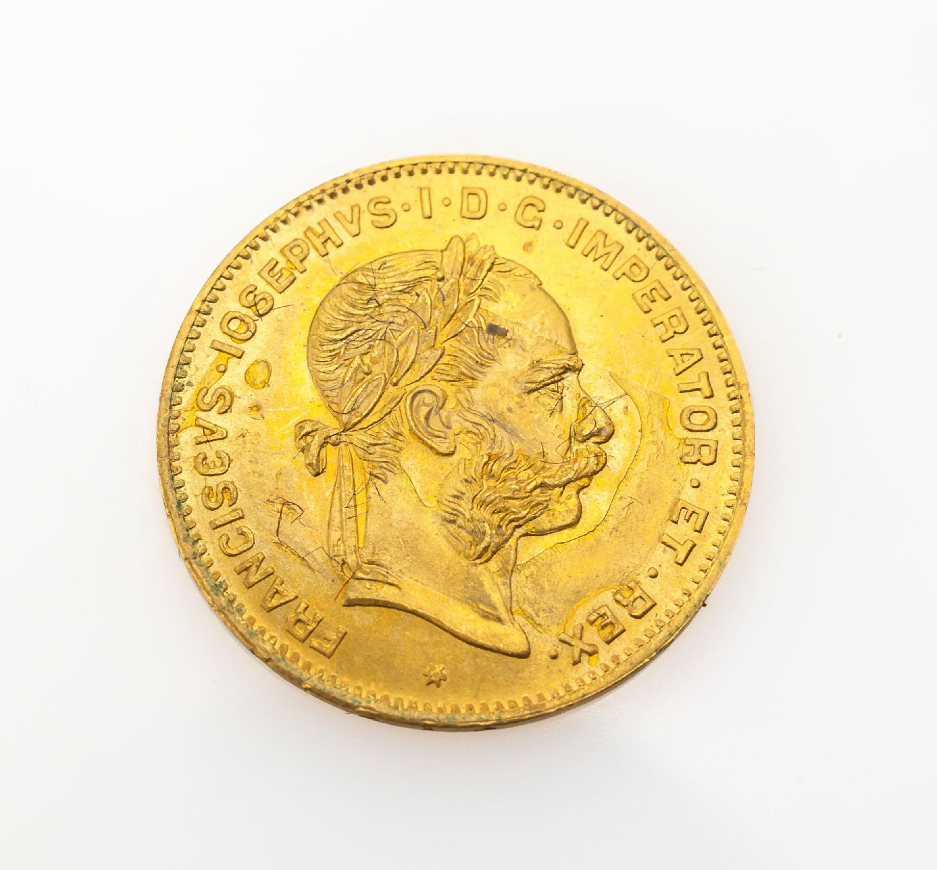 Goldmünze, 4 Florin 10 Franken, Österreich- Ungarn, 1892,