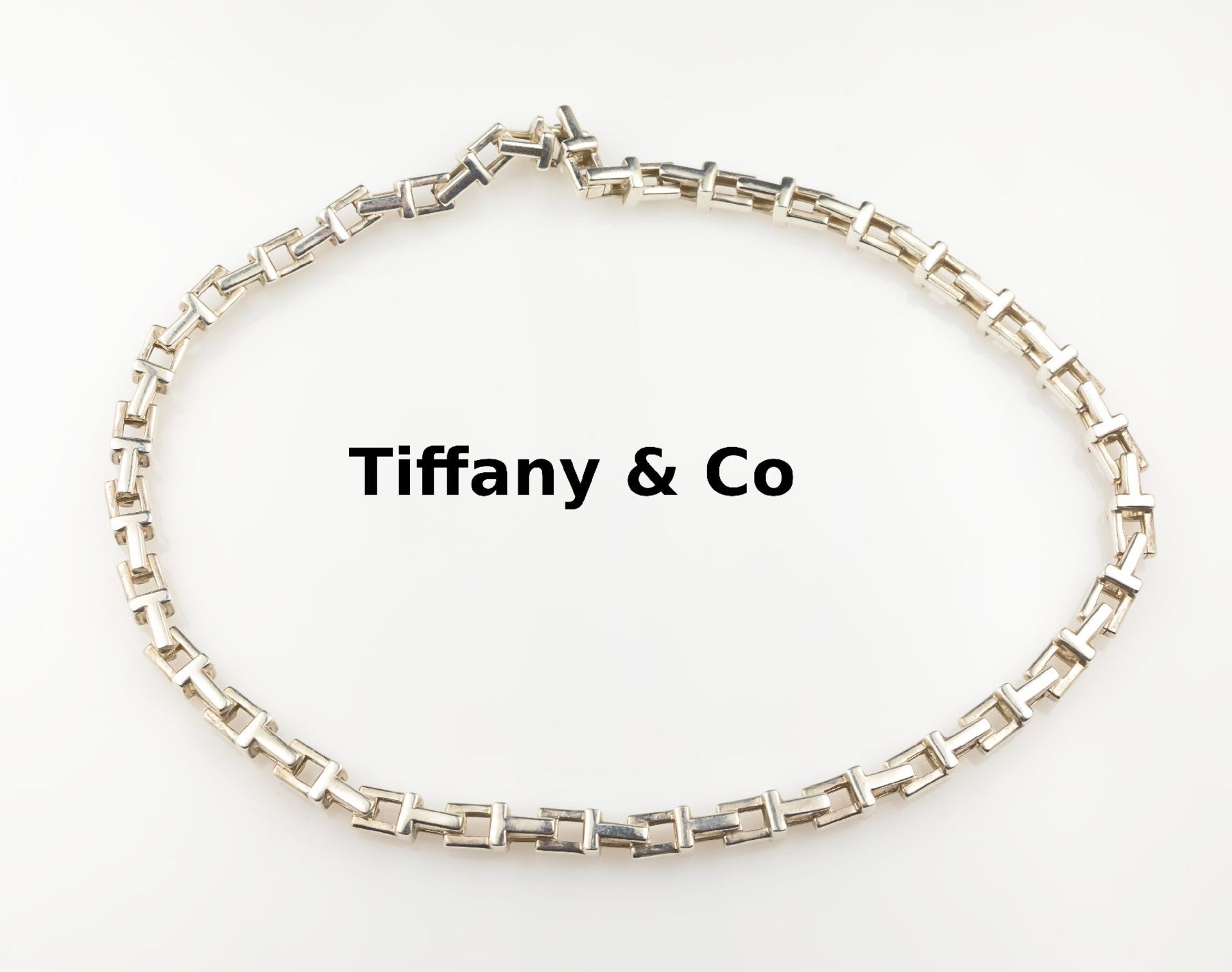 Tiffany & Co. Collier, 925er Silber, Glieder in T-Form,