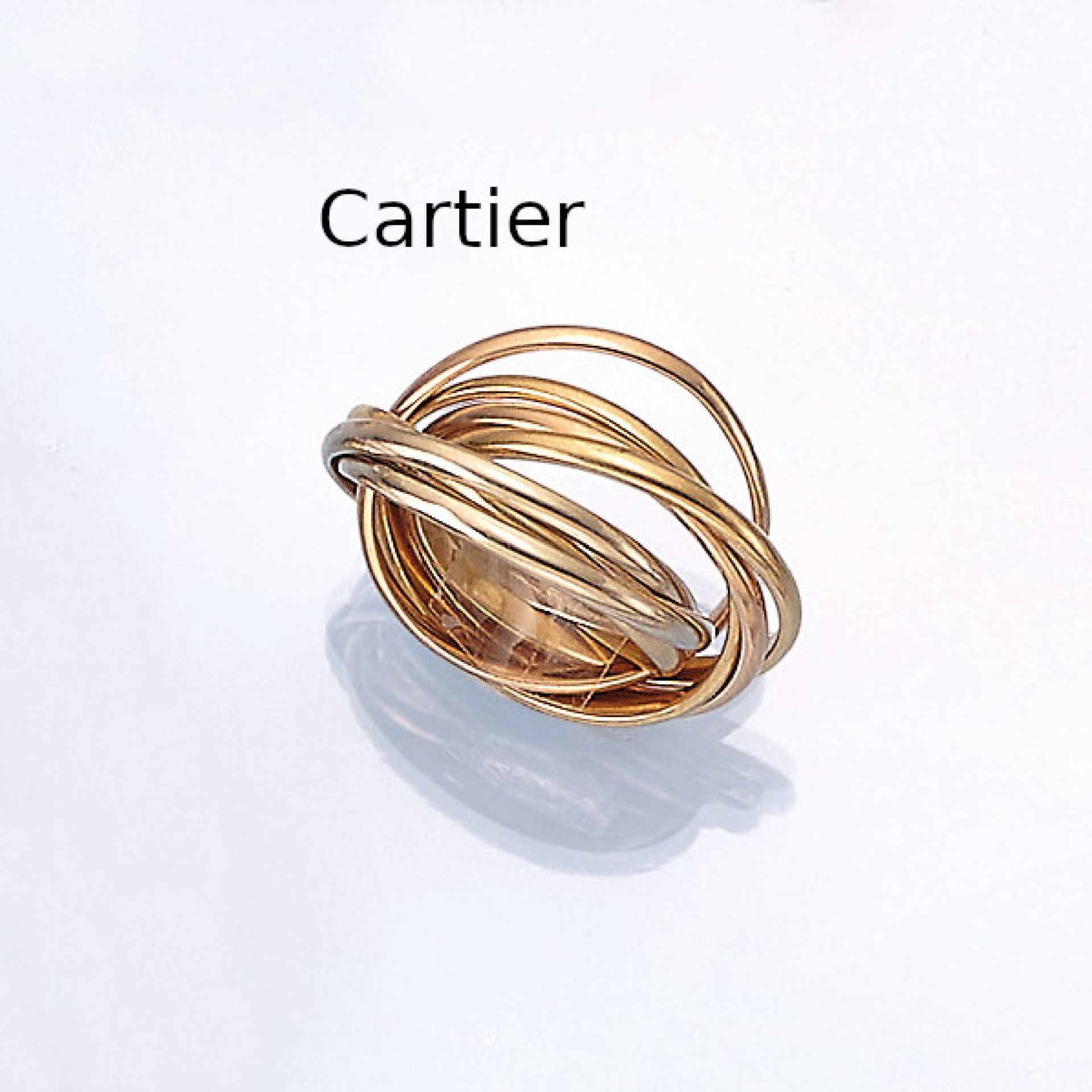 18 kt Gold CARTIER Ring,   GG/RG/WG 750/000, aus der