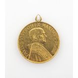 Goldmedaille, GG 900/000, ca. 3.5 g, PaulusVI., Pontifex