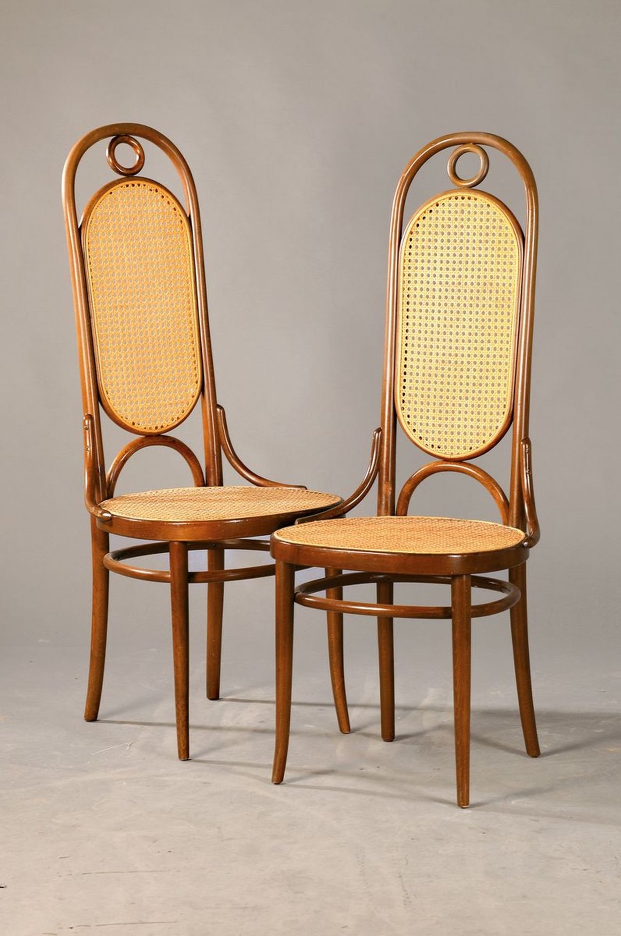 6 Thonet Stühle, Modell Nr. 80, 20. Jh.,  Bugholz,