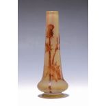Vase, Daum Nancy, um 1900,  farbloses Schichtglas,