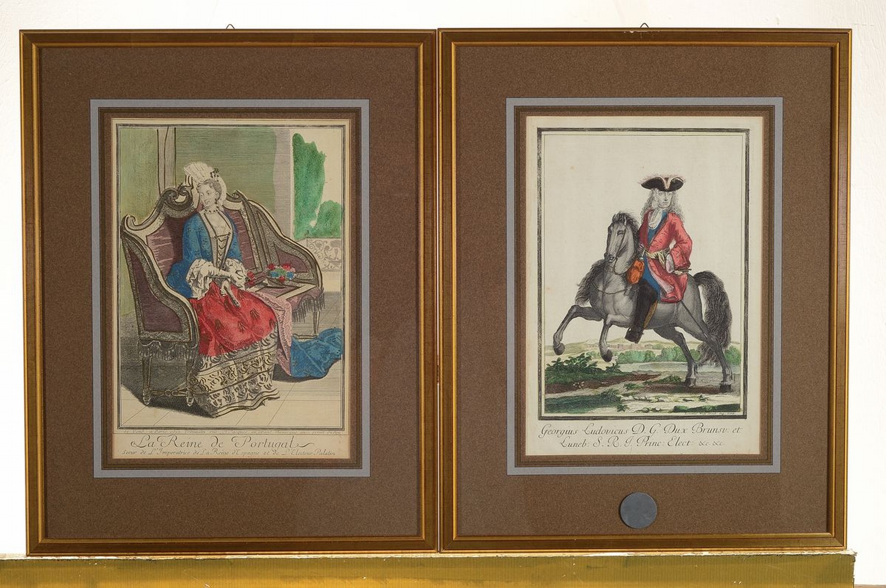 4 Kupferstiche, Robert Bonnart, 1652-1733, höfische - Image 3 of 4