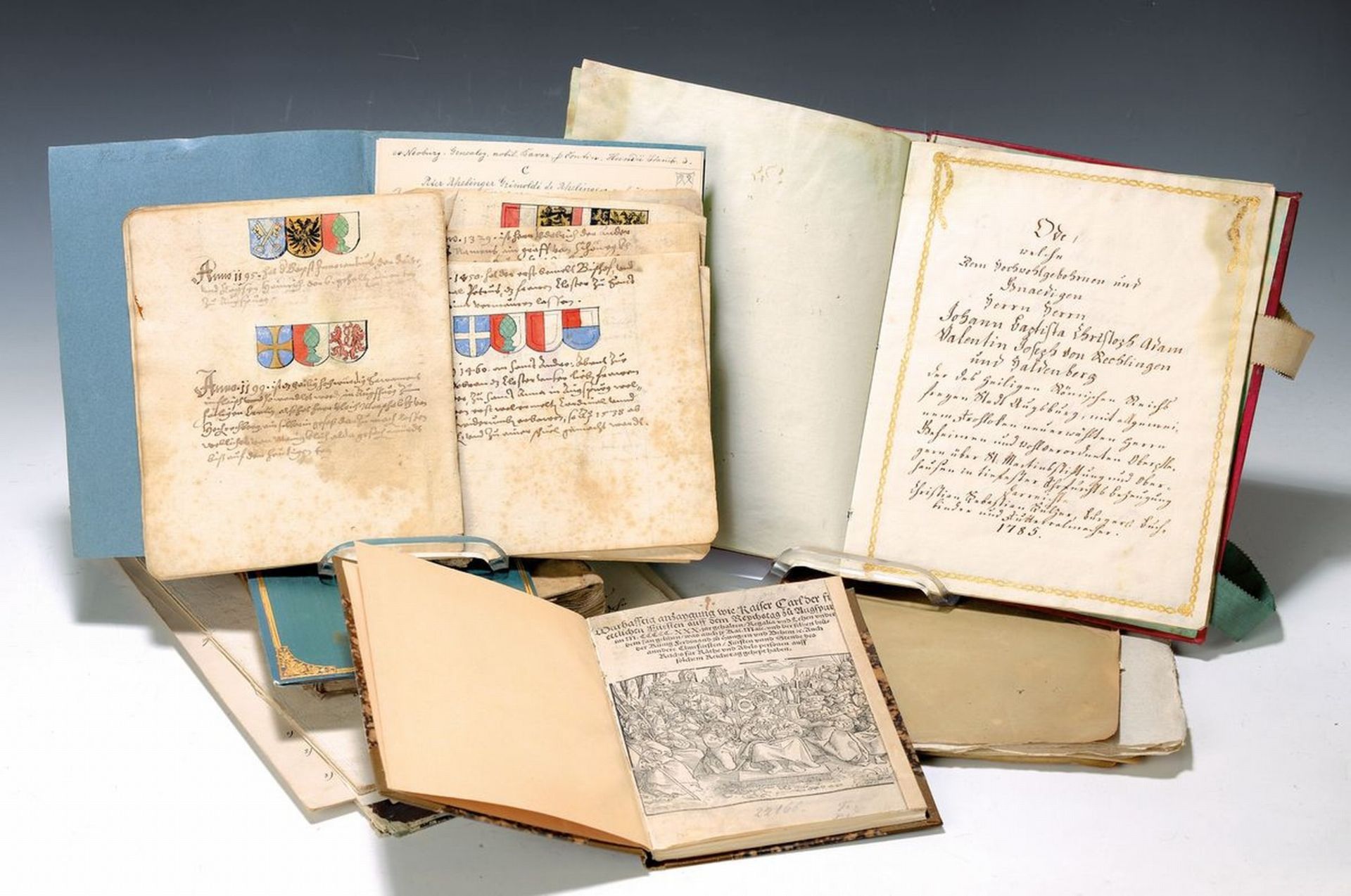 Konvolut historische Dokumente zum Augsburger