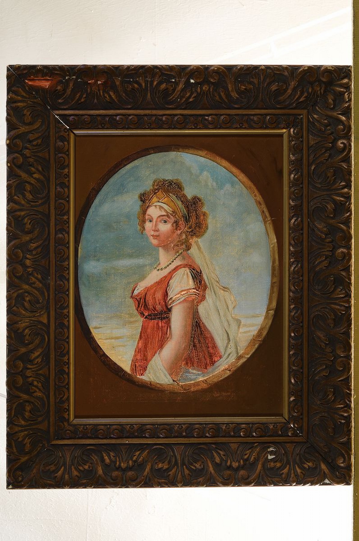 Unbekannter Künstler, um 1900, Porträt einer Frau im - Image 2 of 2