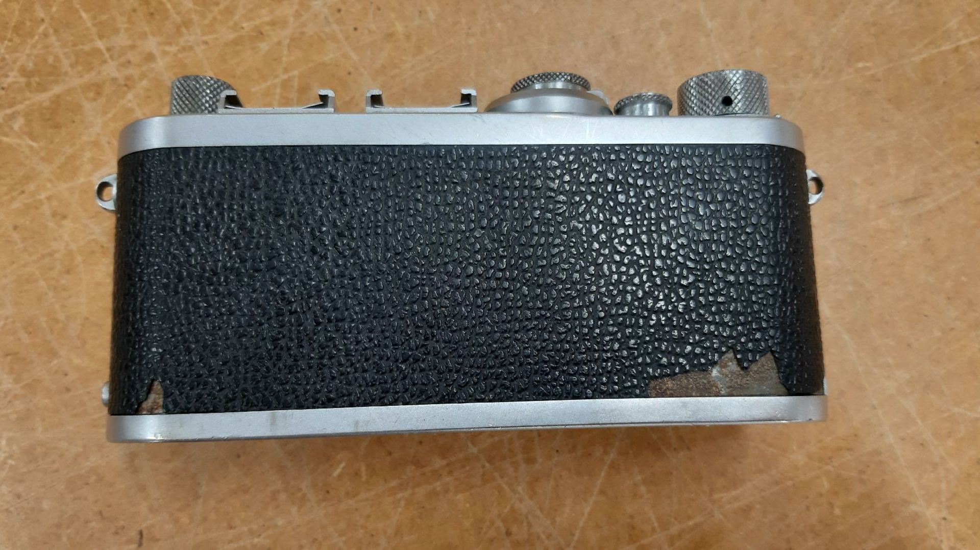 Leica-Kamera If, 1952 -56, No. 789686,  Belederung defekt, - Bild 4 aus 8