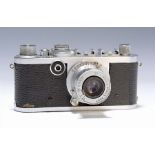Leica-Kamera If, 1952 -56, No. 789686,  Belederung defekt,