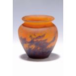 Kleine Vase, Muller Freres Luneville, 20er Jahre,