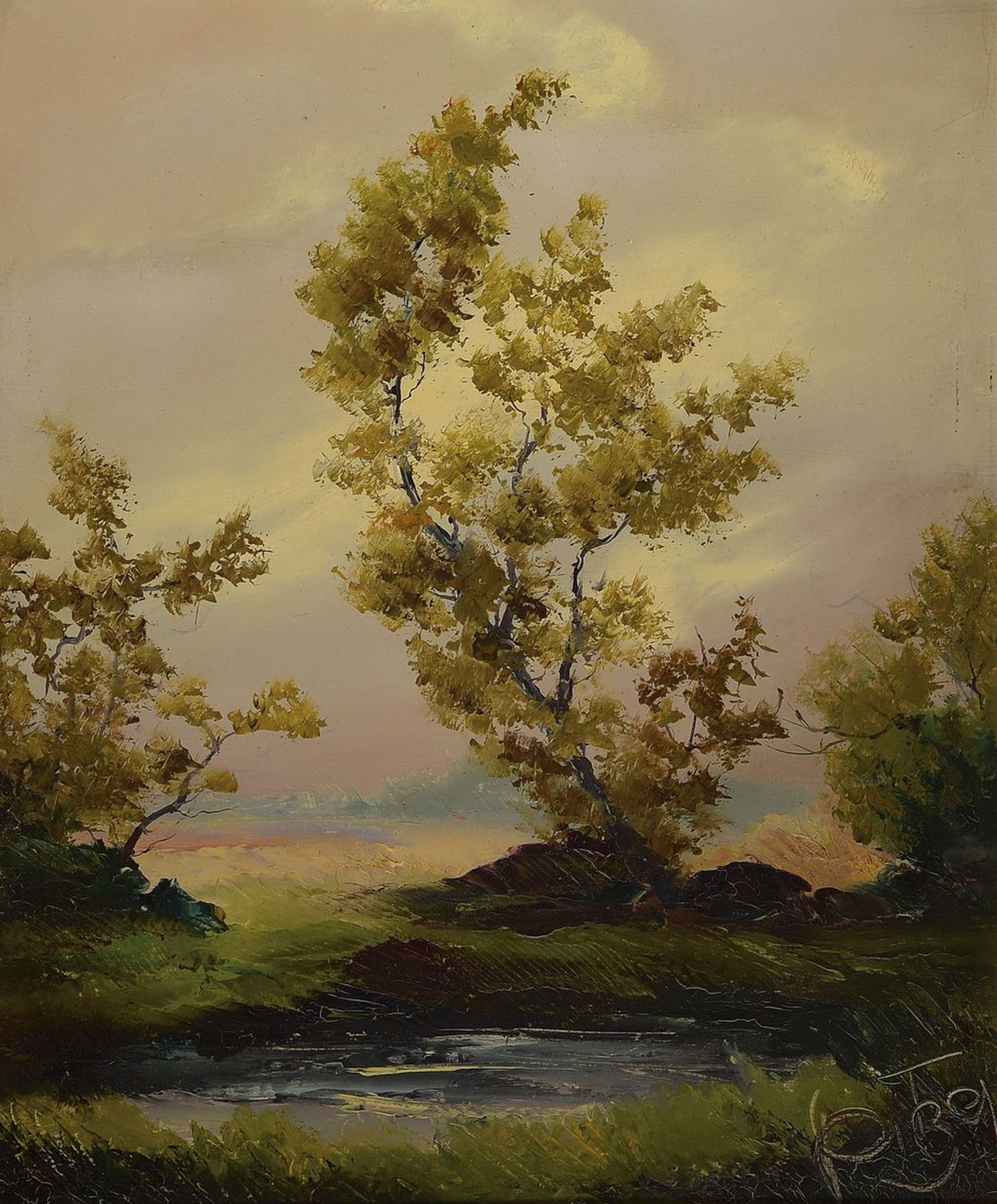 Karl Philipp Spitzer, 1887-1954 Speyer,  Bäume am Wasser,