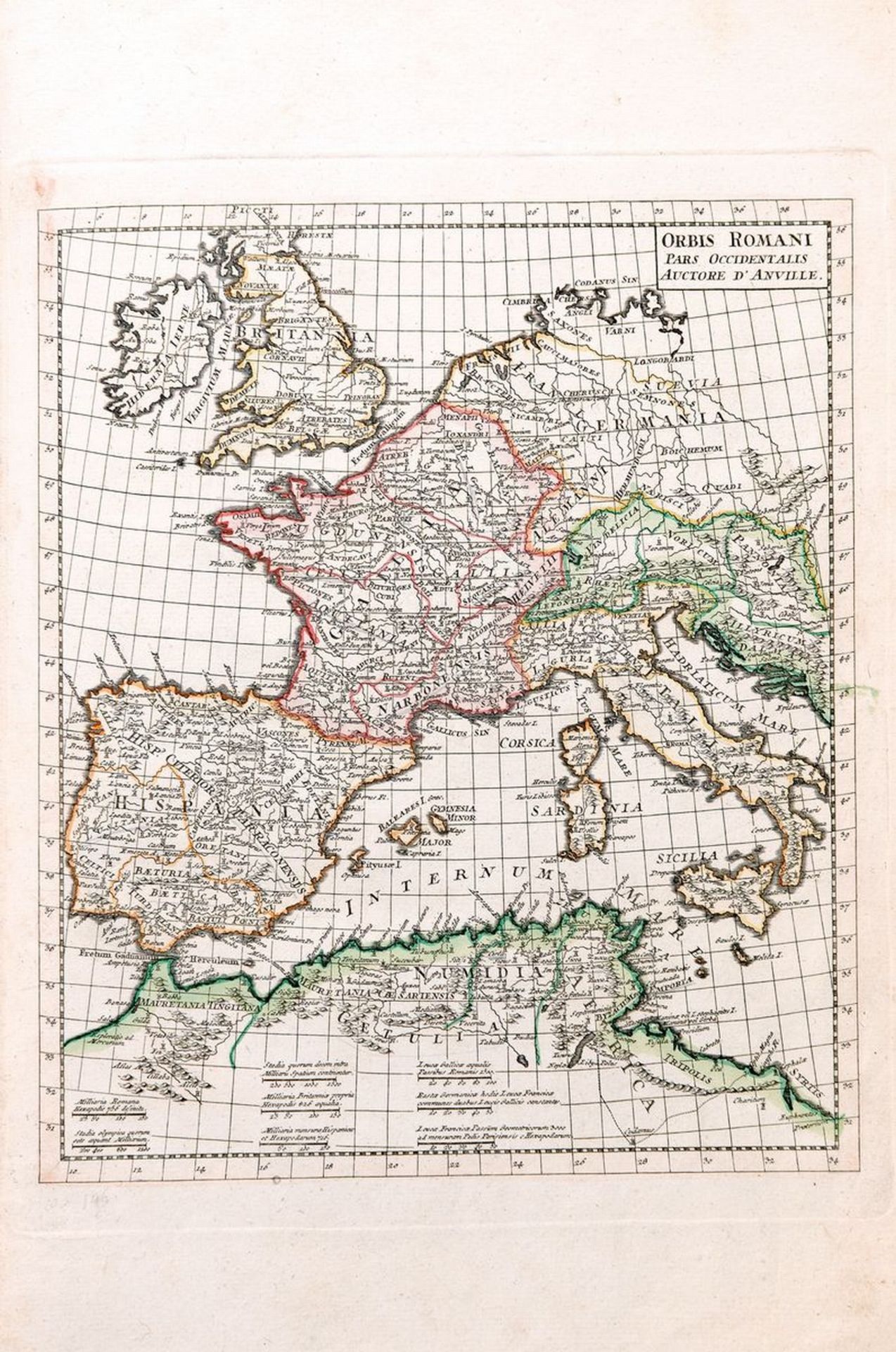 Atlas Antiques Danvillianus Minor, Nürnberg 1801,