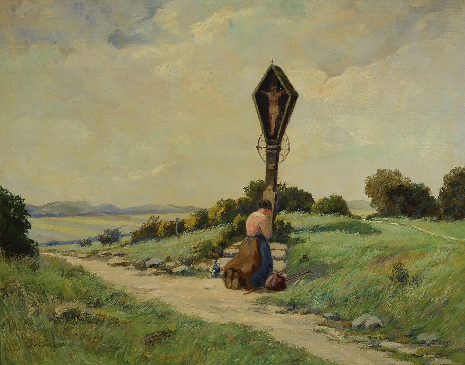 Heinrich Weckauf, 1885-1963, deutsche Landschaftsmaler,