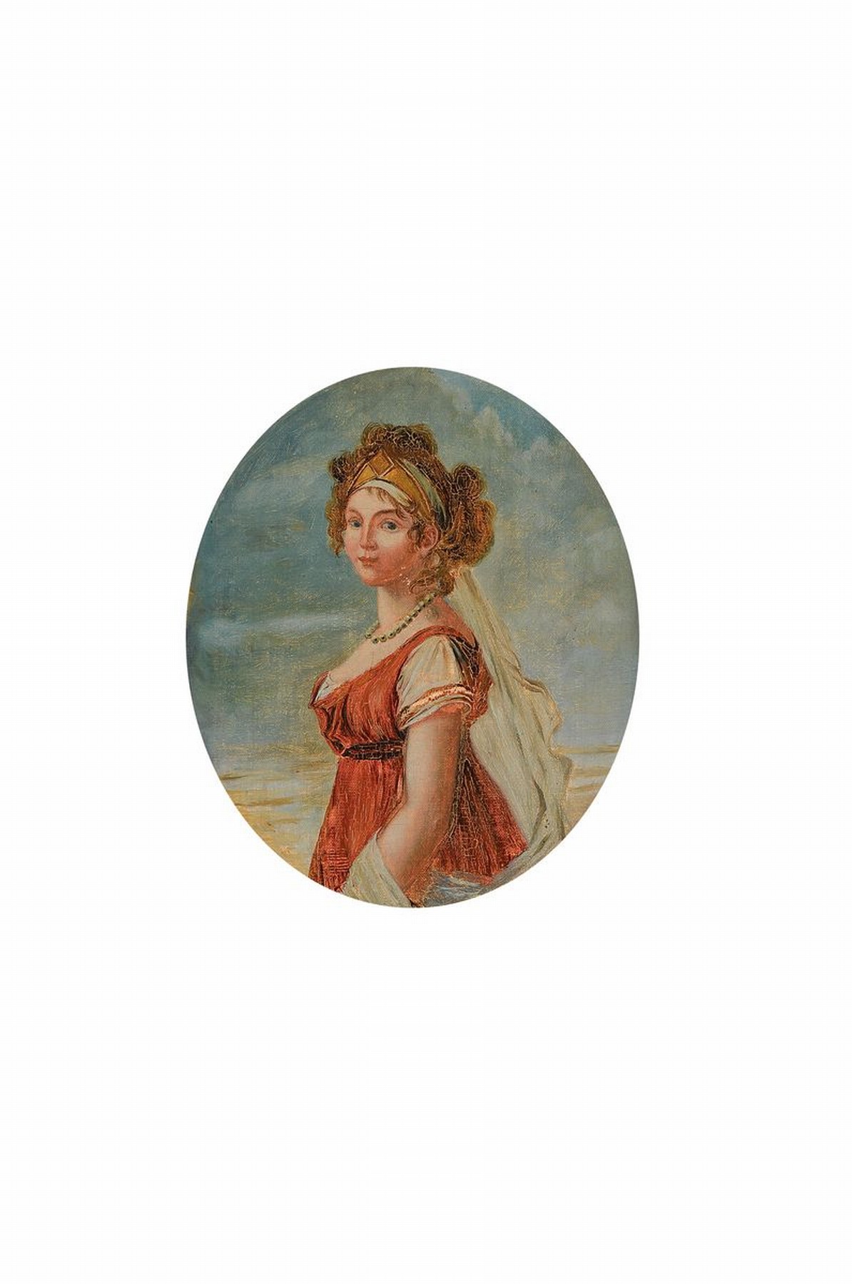 Unbekannter Künstler, um 1900, Porträt einer Frau im