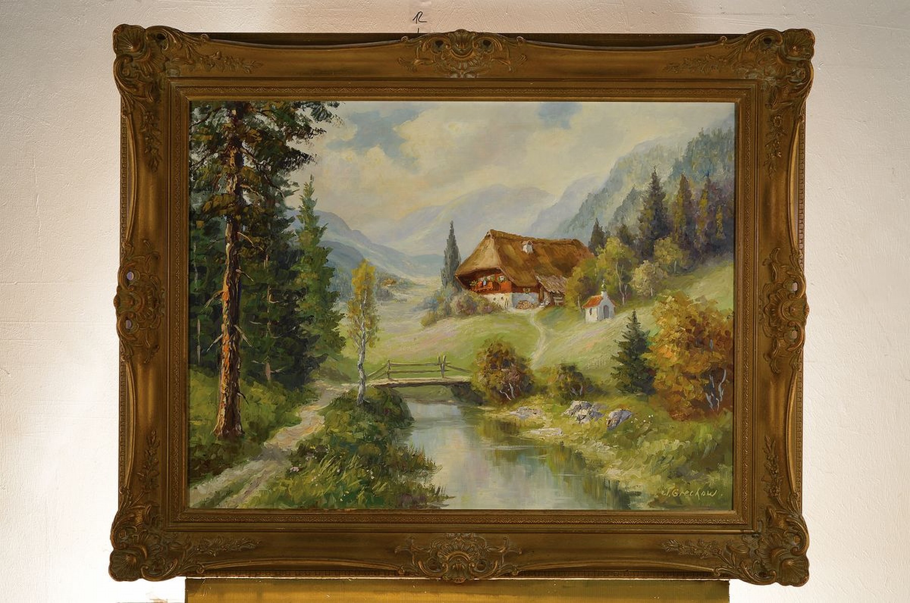 Wladimir Grechow, geb. 1917, Landschaft in den Bergen, - Image 3 of 3