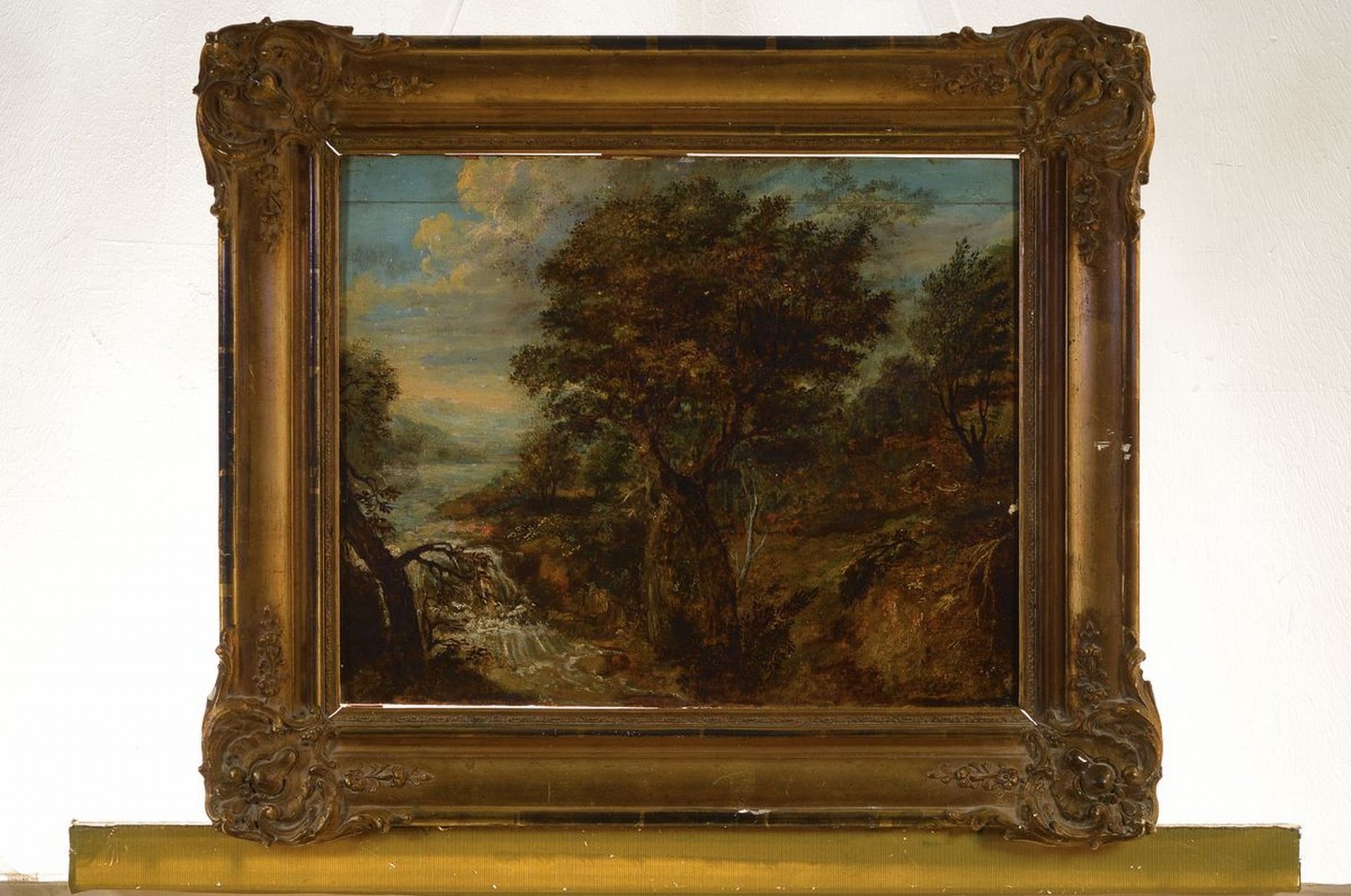 Süddeutscher Maler, um 1840/50,  Gebirgslandschaft mit - Bild 2 aus 2