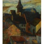 Hans Adamy, 1890 Trier-1976, Blick auf die Kirche St.