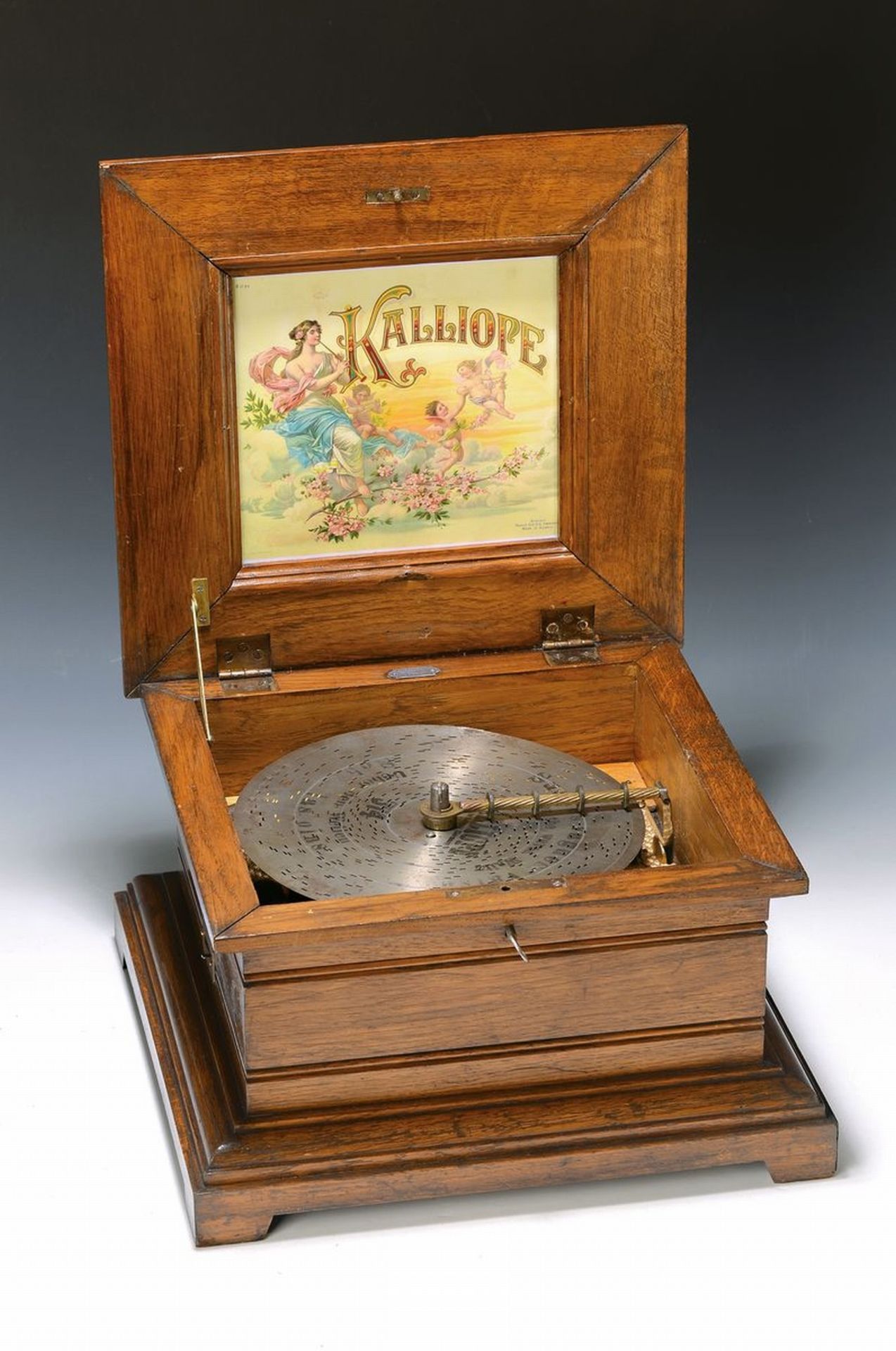 Spieluhr mit Glockenspiel, Kalliope, um 1900,  Gehäuse