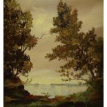 Karl Philipp Spitzer, 1887-1954 Speyer,  Bäume am Rhein,