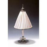 Art-Deco-Lampe, wohl deutsch, 1930er Jahre, Metallfuß