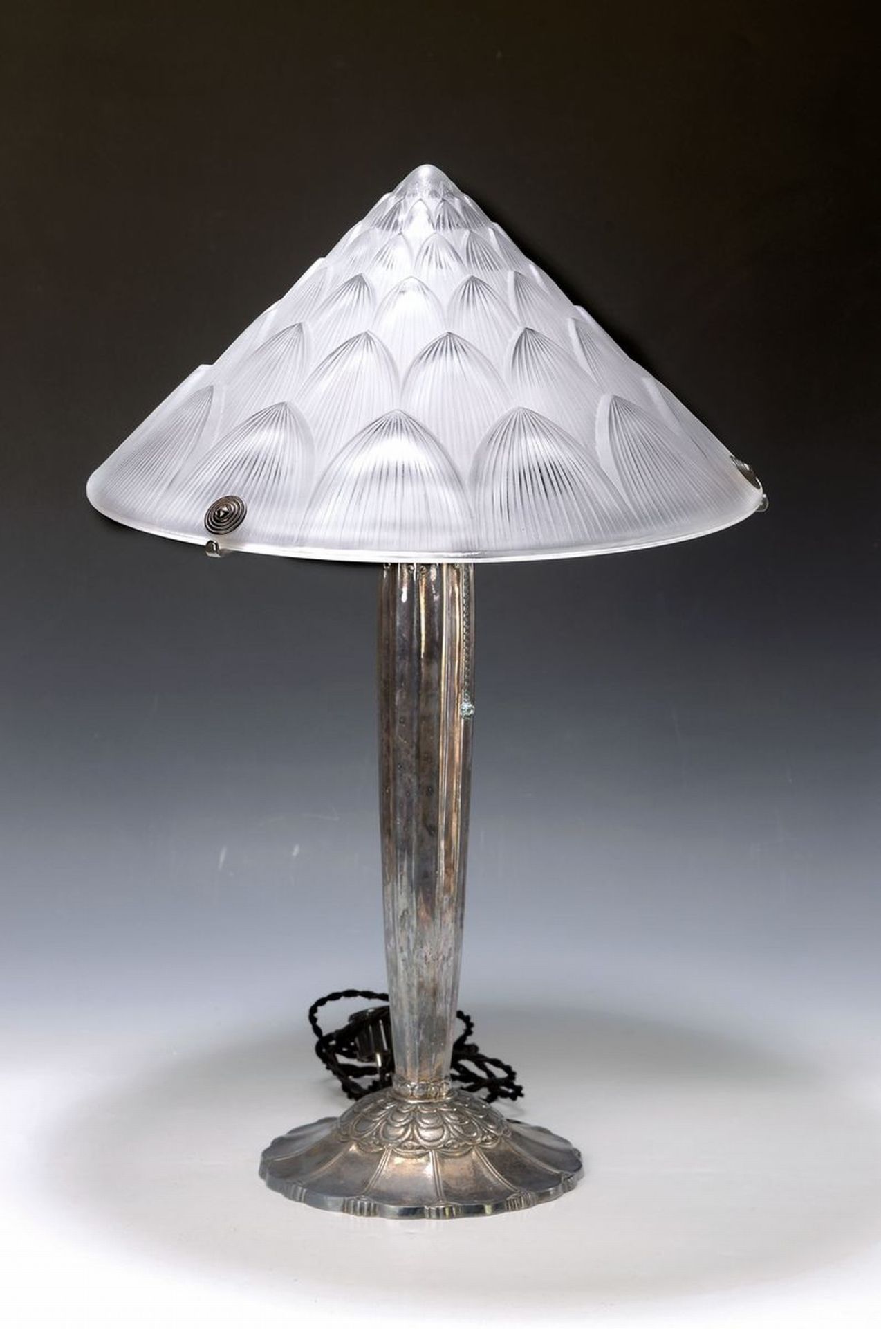 Art Deco-Tischlampe, Maurice Dufrene/Pierre D'Avesn,