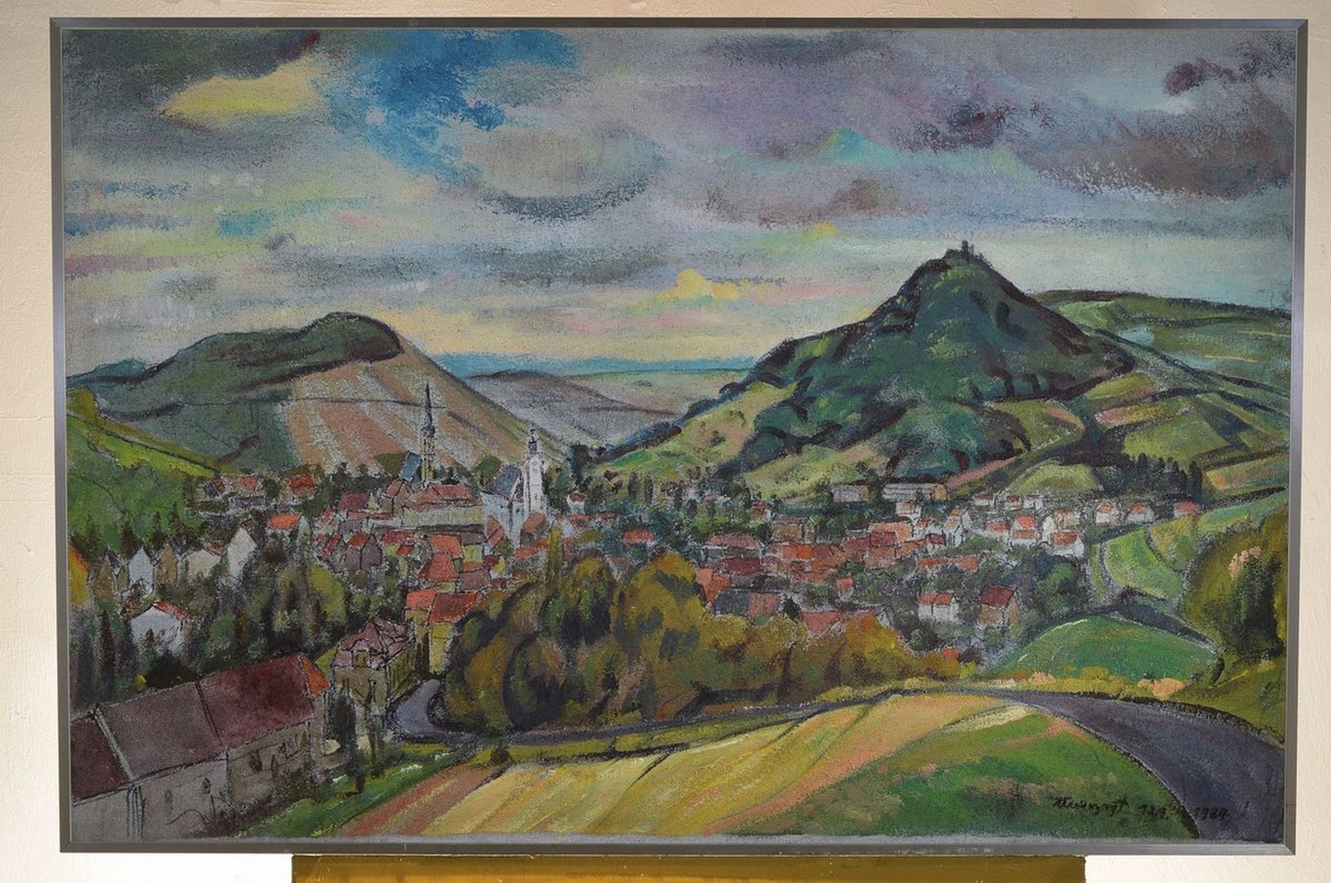 Karl Unverzagt, 1915-2007 Grünstadt,  Landschaft in der - Bild 3 aus 3