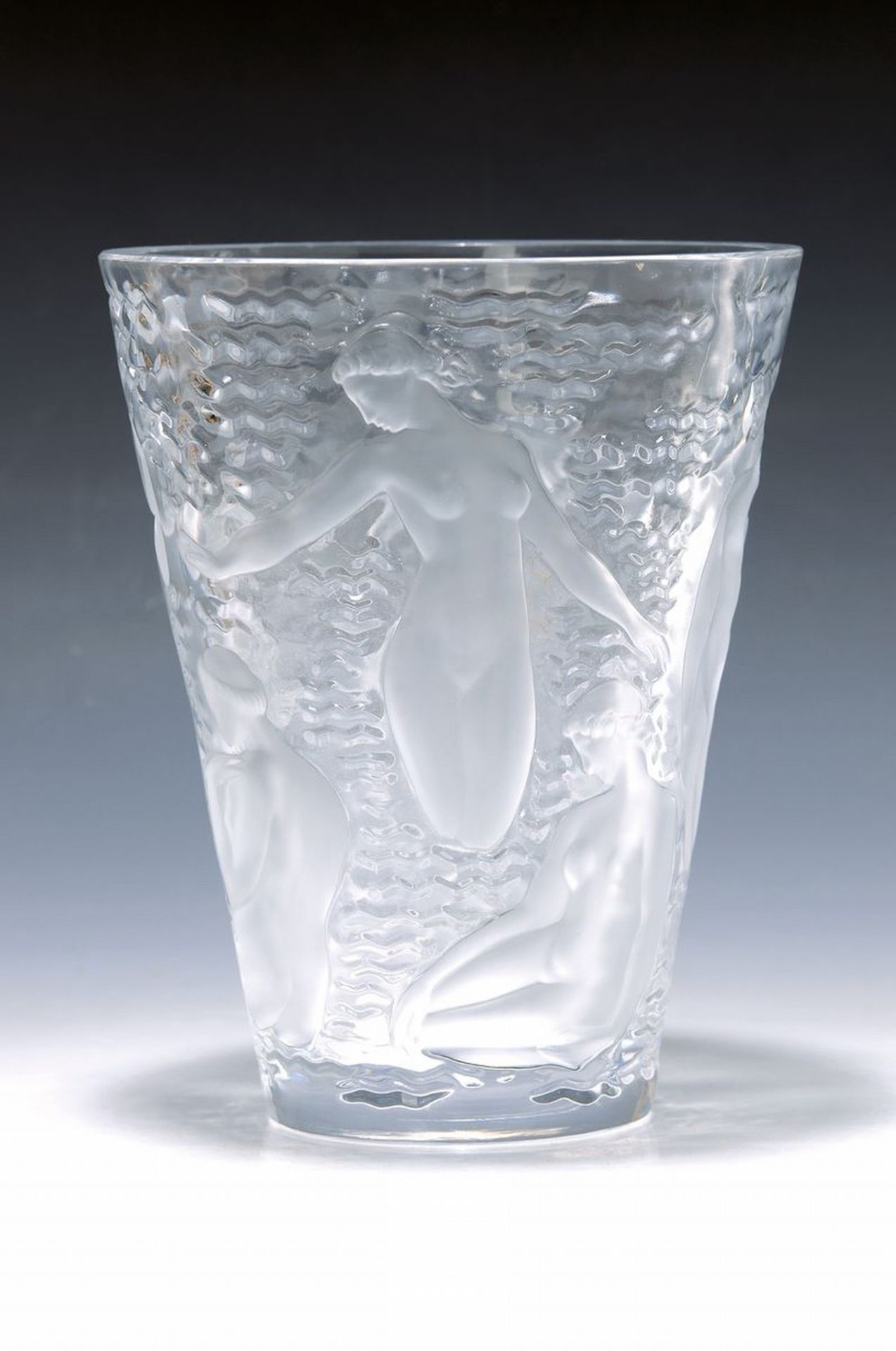 Vase 'Les Baigneuses', Lalique France, 20. Jh.,  Entwurf