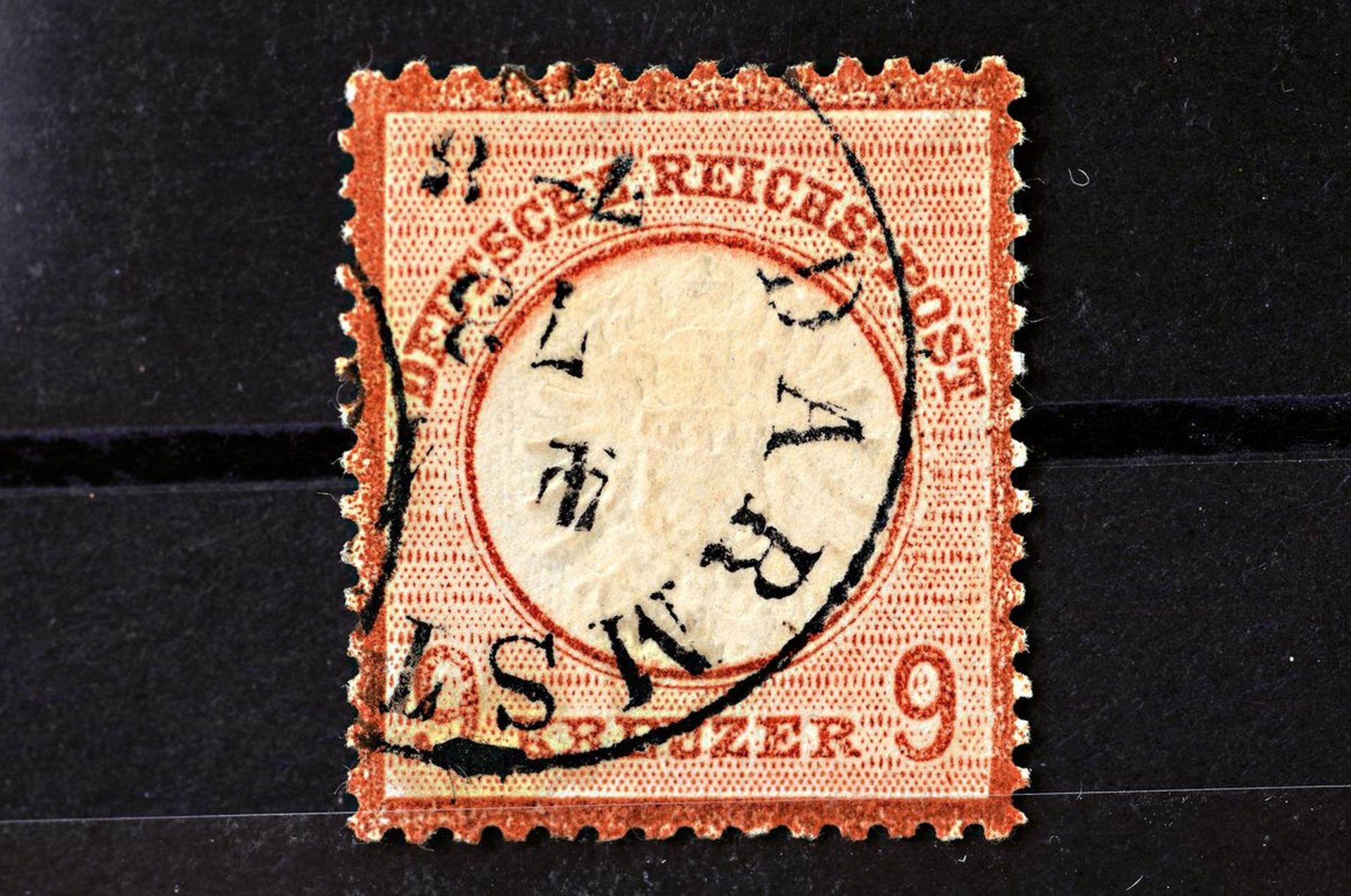 Briefmarke, Schweiz, Dr. 27, 1872, 9 Kr,  saubere