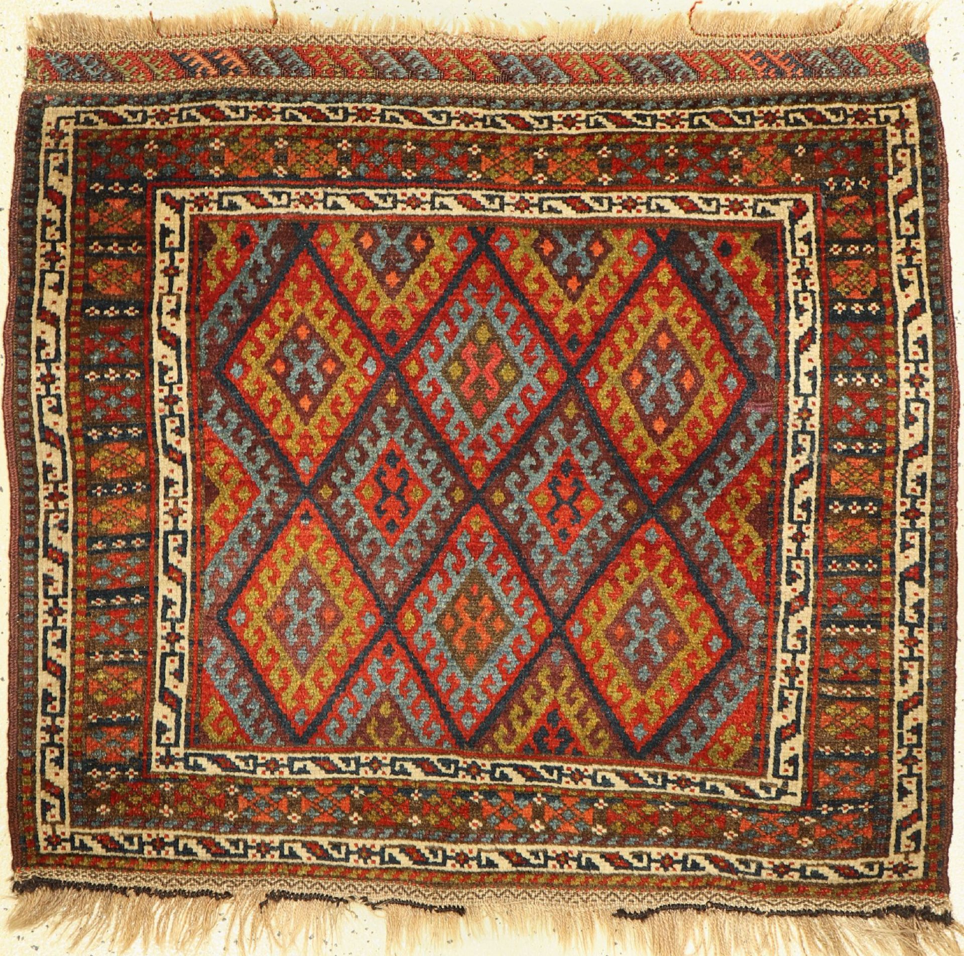 Antiker Jaf,   Kaukasus, um 1900, Wolle auf Wolle, ca. 100