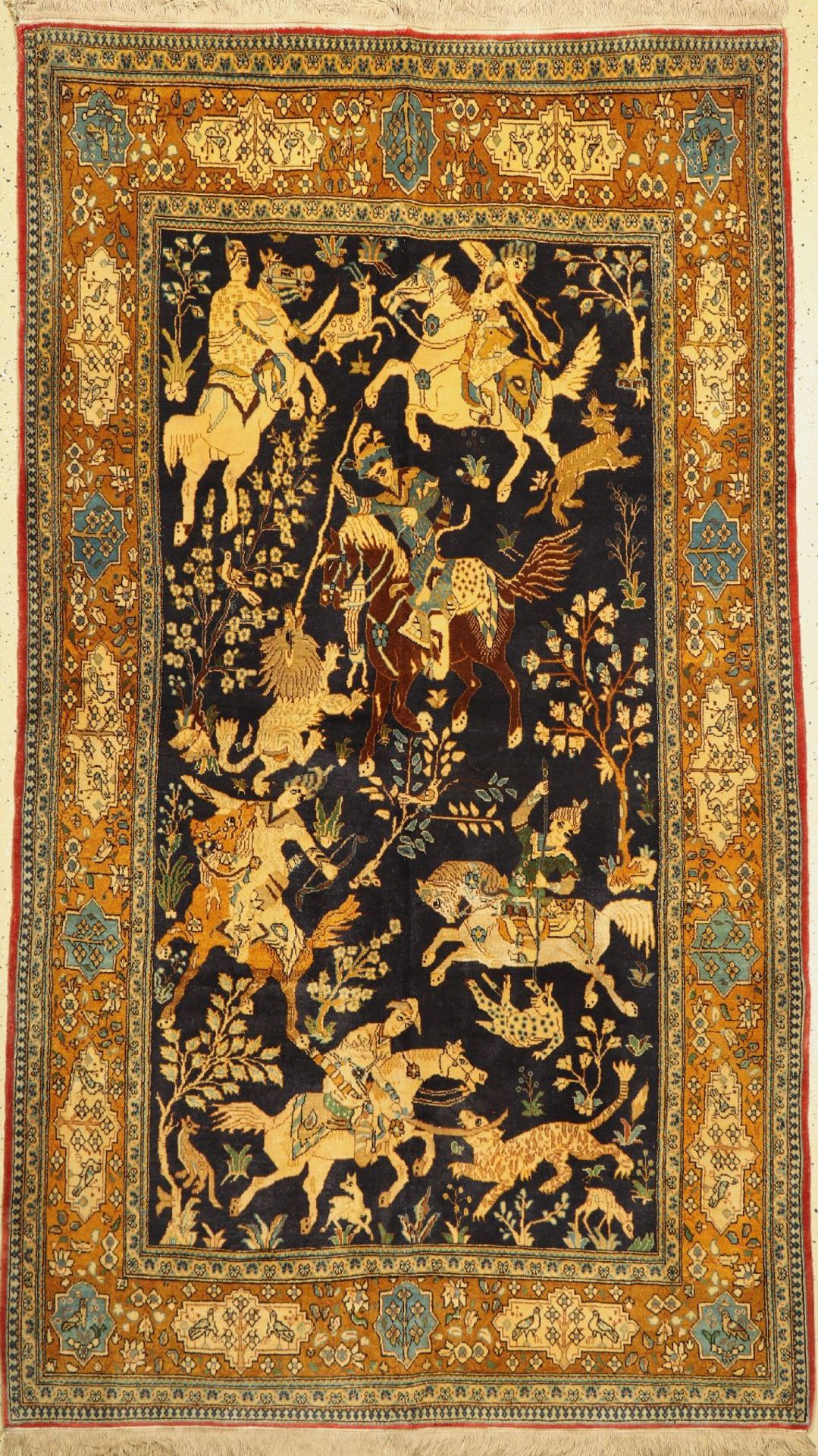 Ghom alt,   Persien, um 1960, Wolle mit Seide, ca. 240 x