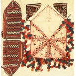 Konvolut aus 5 Lots, Turkmenistan, um 1900,Wolle, ca. 85