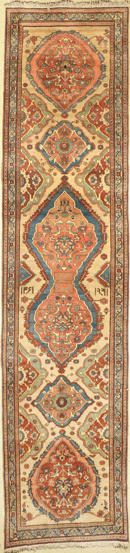 Meschgin alt,   Persien, datiert 1361(1982), Wolle auf