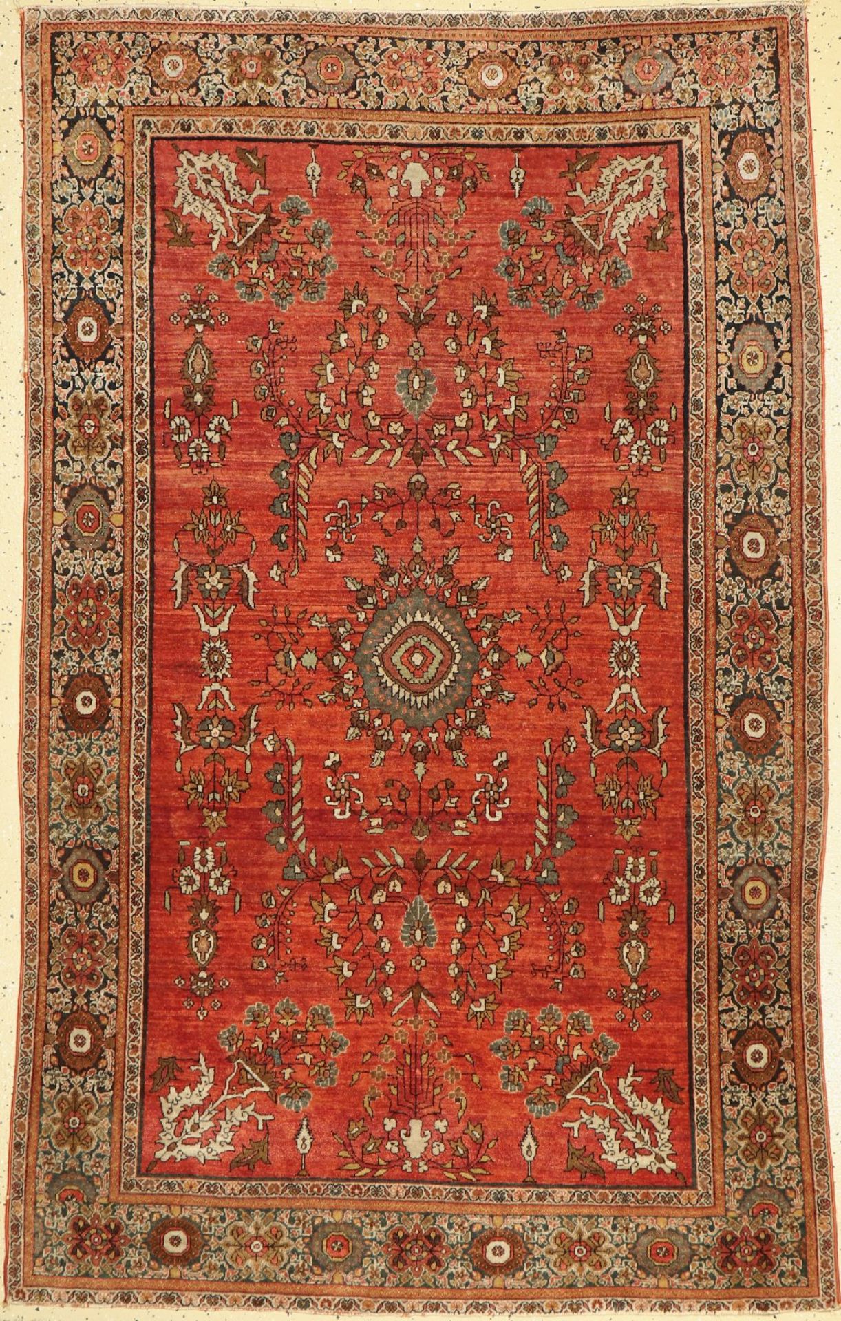 Farahan fein antik,   Persien, um 1900, Korkwolle, ca. 195