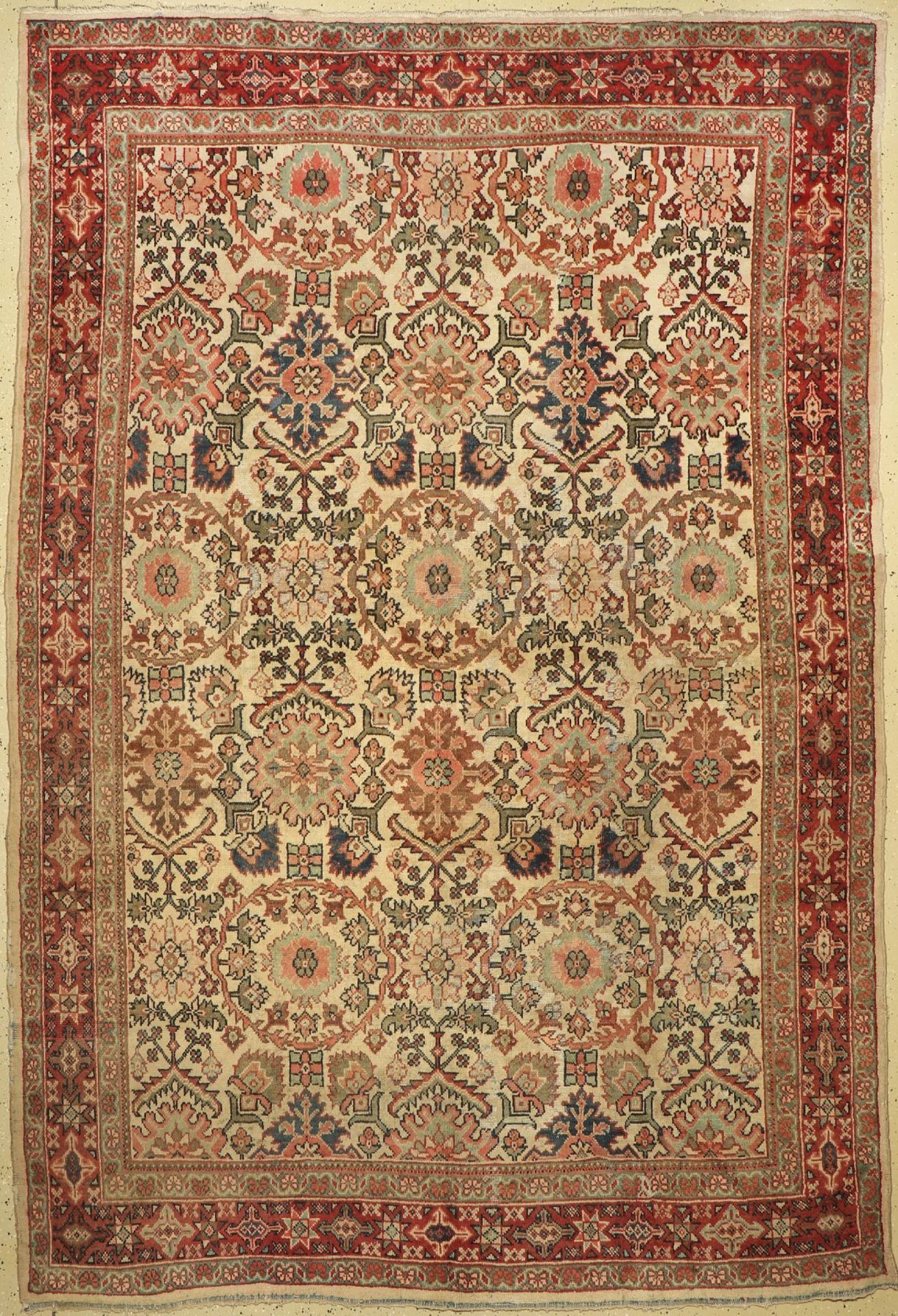 Antiker Sarogh Mahal,   Persien, um 1910, Wolle auf