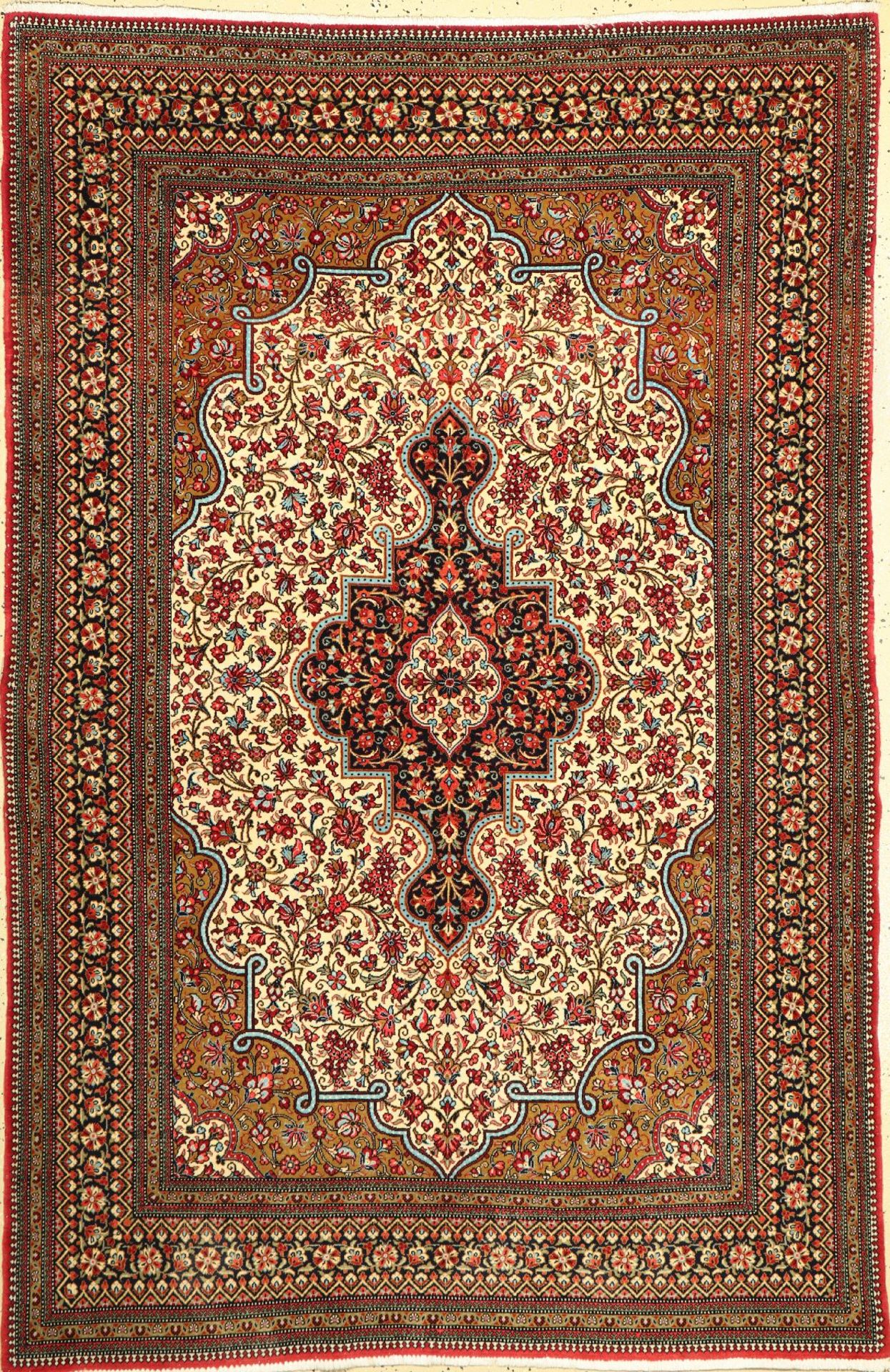 Ghom Kork,   Persien, ca. 50 Jahre, Korkwolle, ca. 212 x