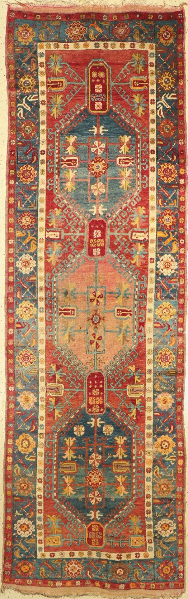 Antiker Yürük,   Türkei, um 1900, Wolle auf Wolle, ca. 368