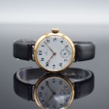 OMEGA frühe Armbanduhr in RoseG 585/000, Schweiz um 1920,