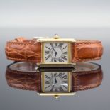 CARTIER Paris Damenarmbanduhr Tank Vermeil Referenz