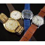 4 Armbanduhren, Schweiz/Deutschland 1960/70er Jahre, 2x