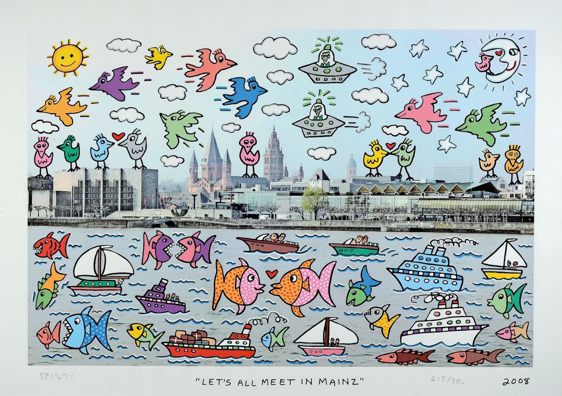 James Rizzi, 1950 New York City - 2011 ebenda ,  Studium