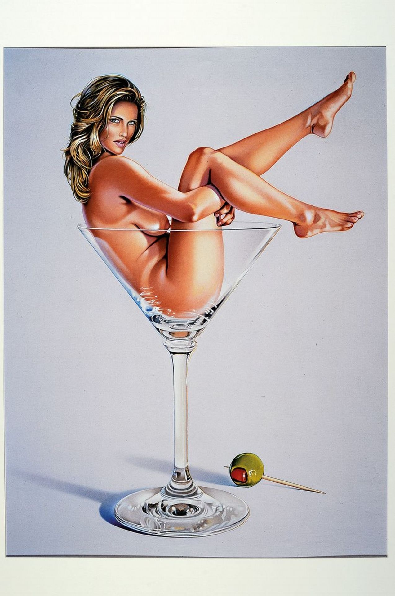 Mel Ramos, geb. 1935,  'Martini-Miss', Farboffset, - Bild 2 aus 2