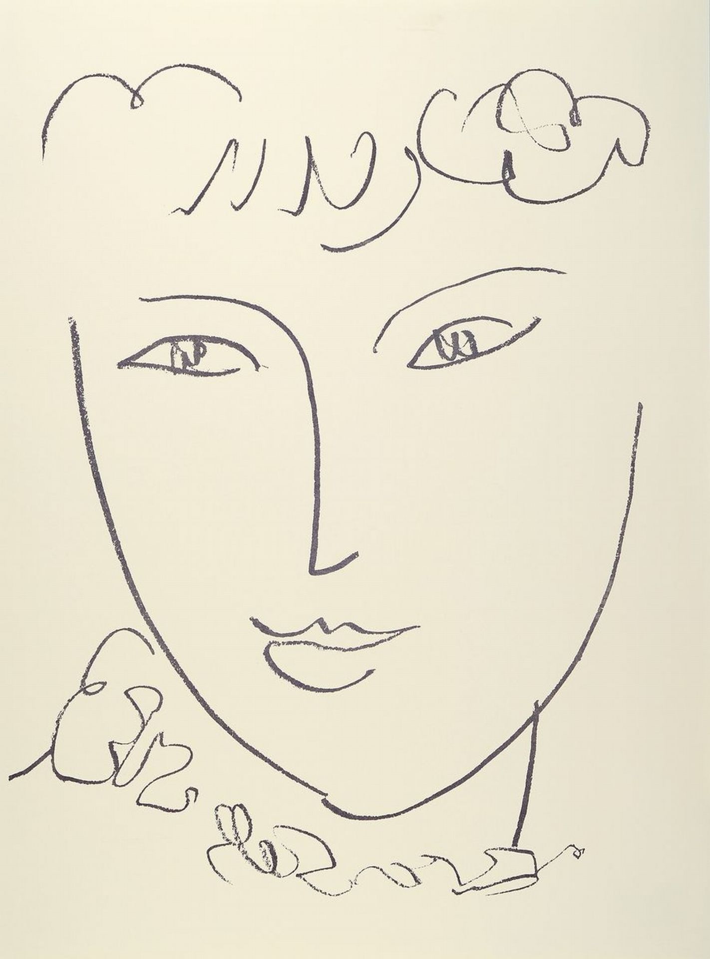 Henri Matisse, 1869-1954,  Lithografie, 'La Pompadour',