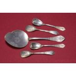 Dessert-/Eisbesteck, deutsch, um 1900/10, 800er Silber,