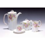 Kaffeeservice, Rosenthal, Monbijou, um 1900, Goldstaffage