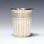 Becher, Frankreich, um 1900, 900er Silber, mit