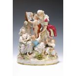 Grosse Figurengruppe, Meissen, um 1890, 'Die