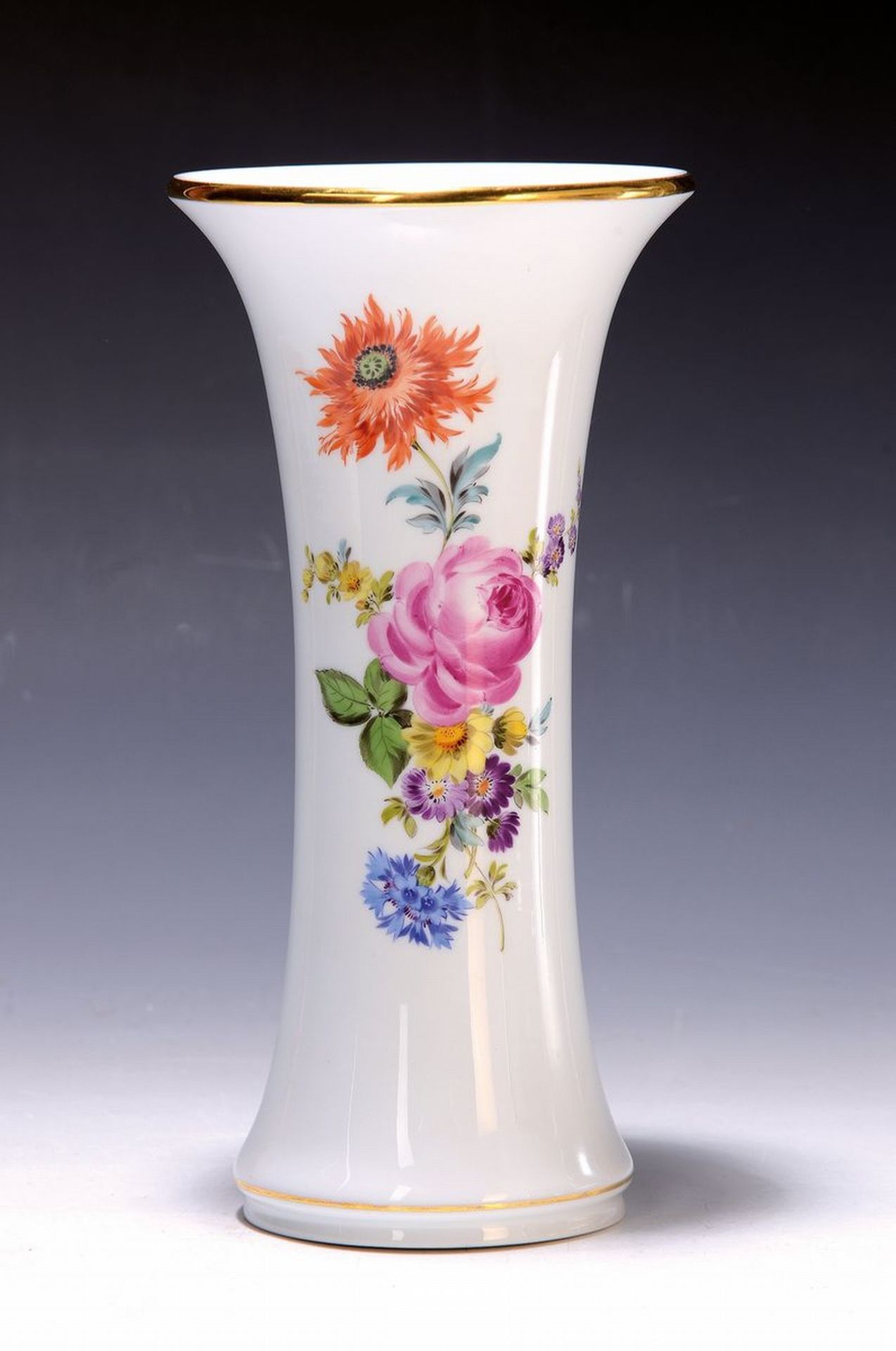 Vase, Meissen, Pfeifferzeit 1924-33,  Porzellan, bunt