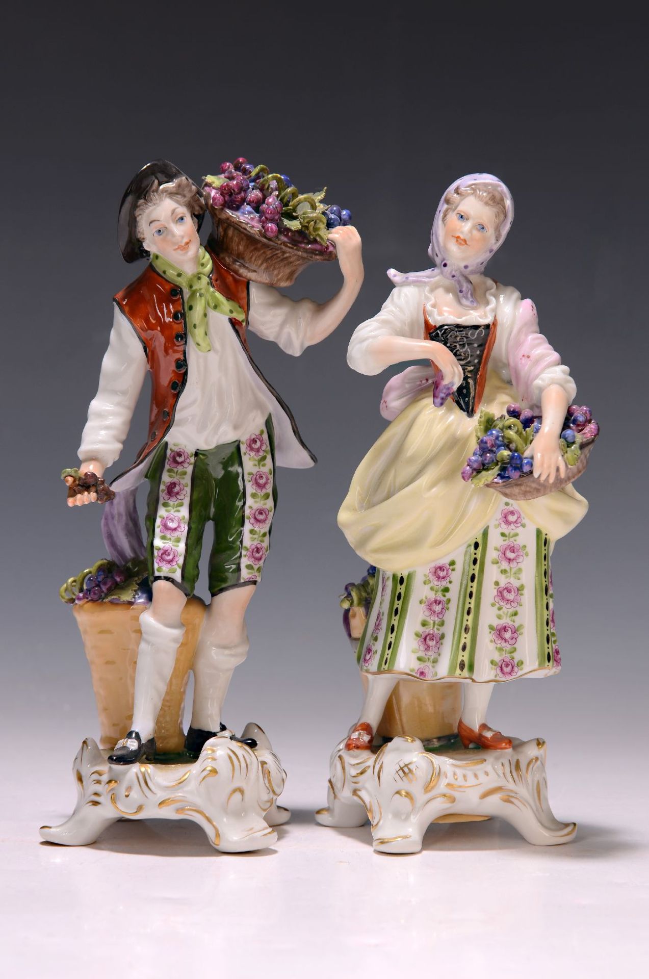 Paar Porzellanfiguren, Rudolf Kämmer Keramische